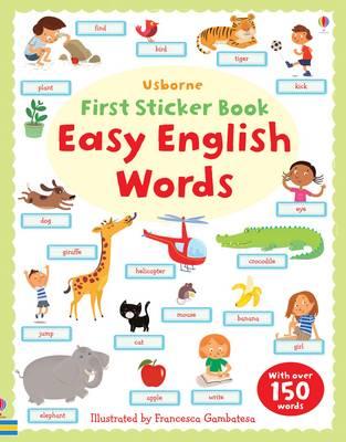 Easy English Words Sticker Book
