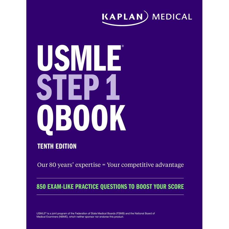 USMLE Step 1 Qbook: 850 Exam-Like Practice Questions to Boost Your