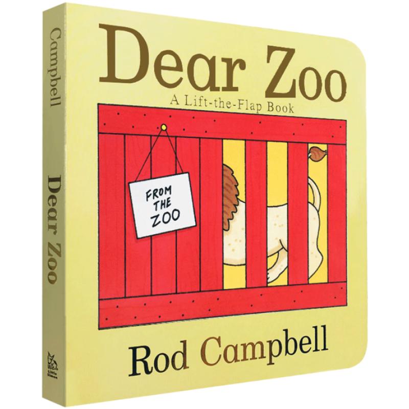 Dear Zoo 吳敏蘭書單親愛的動物園英文原版繪本紙板翻翻書0-2歲